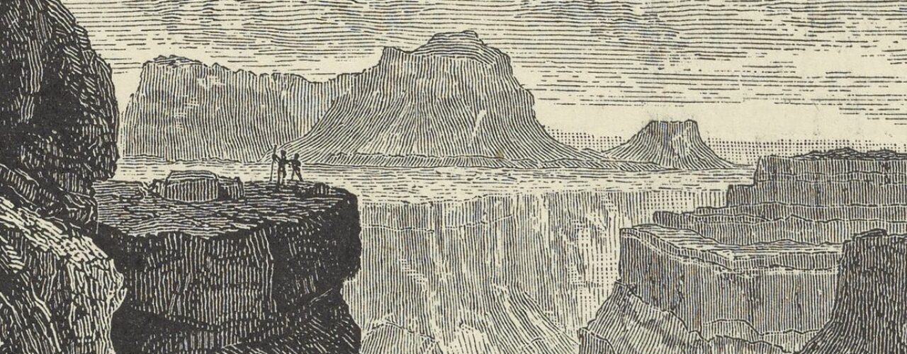 黑白图2悬崖看科罗拉多河