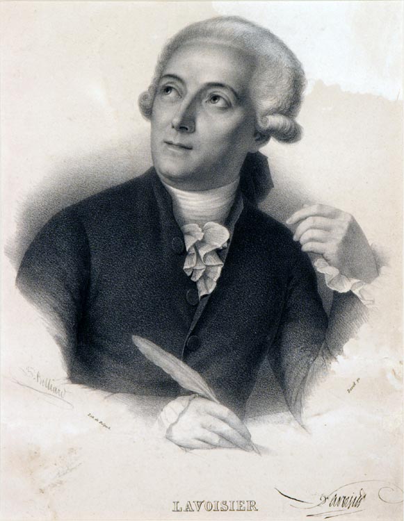 拉瓦锡。刻有François Séraphin德尔佩克，根据贝利亚特的一幅画，根据雅克·路易斯·大卫的画。