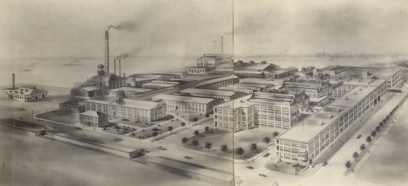20世纪20年代Welsbach煤气照明公司设施的外观